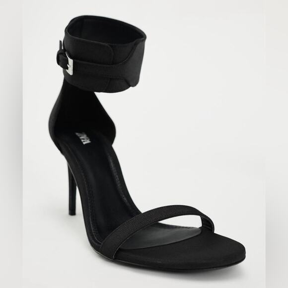 ZARA BUCKLED HIGH HEELED SANDALS - Picture 2 of 5